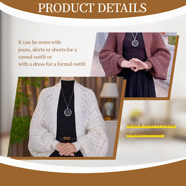 Cardigan aperto Chameleon Wrap frontale aperto