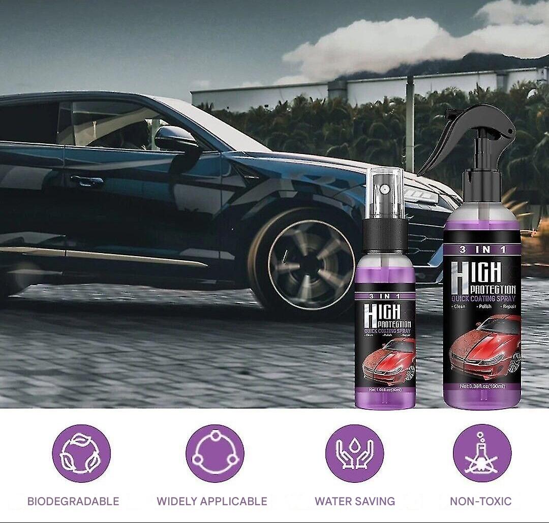 3-in-1 CarSpray – Sprej 3 v 1 na čištění exteriéru auta, lesk a ochranu