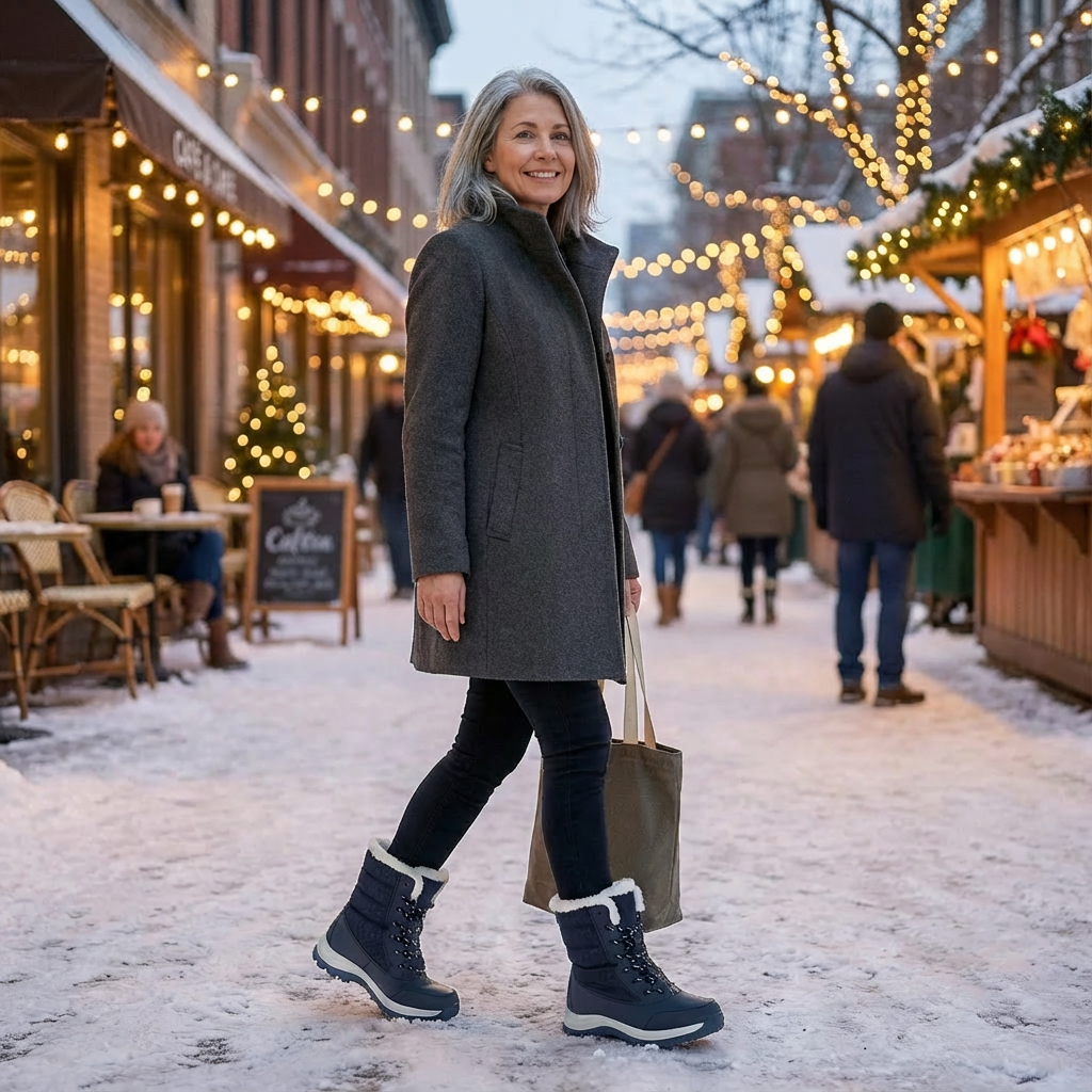 Mid-Height Winter Boots with Insulated Interior