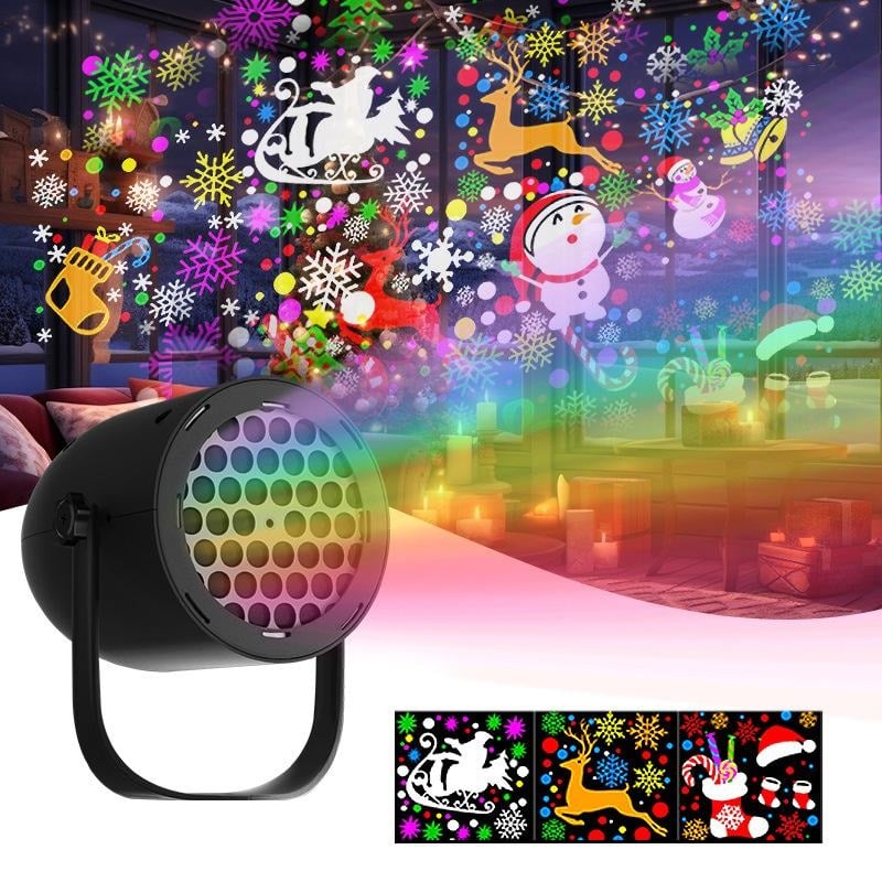 LED vánoční sváteční promítací lampa