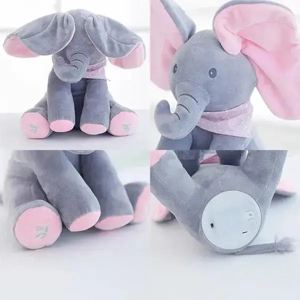 Interactive Singing Elephant Plush Toy with Moving Ears