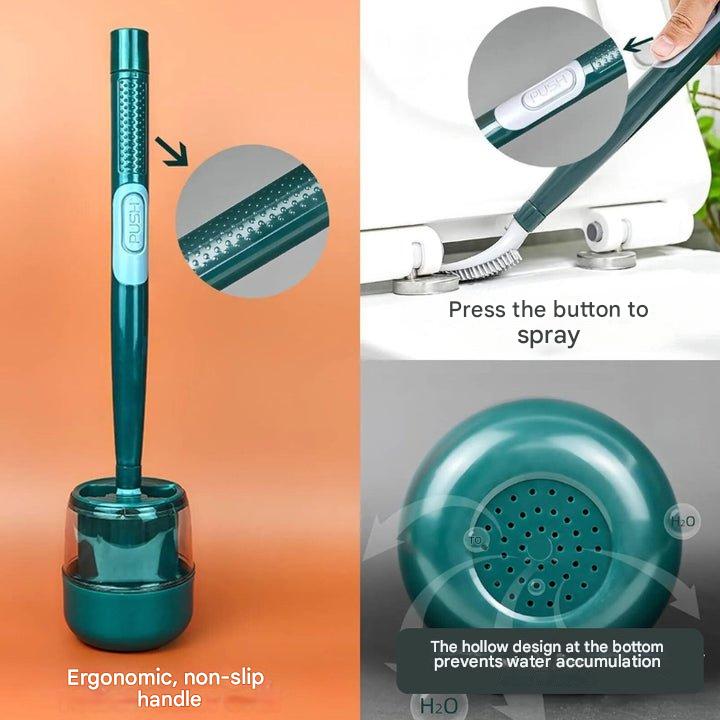 FlushMaster Pro — Toiletbørste i silikone med vægmonteret holder