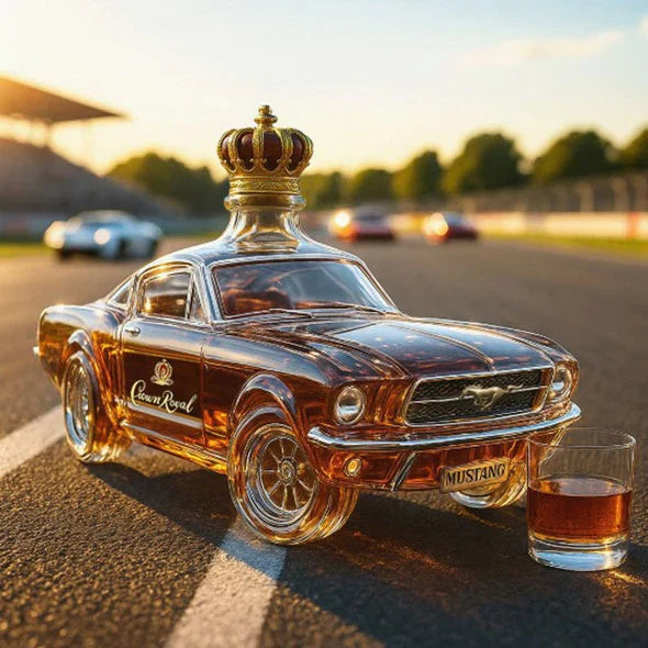 Elegant Mustang - Car-Inspired Whiskey Bottle Display