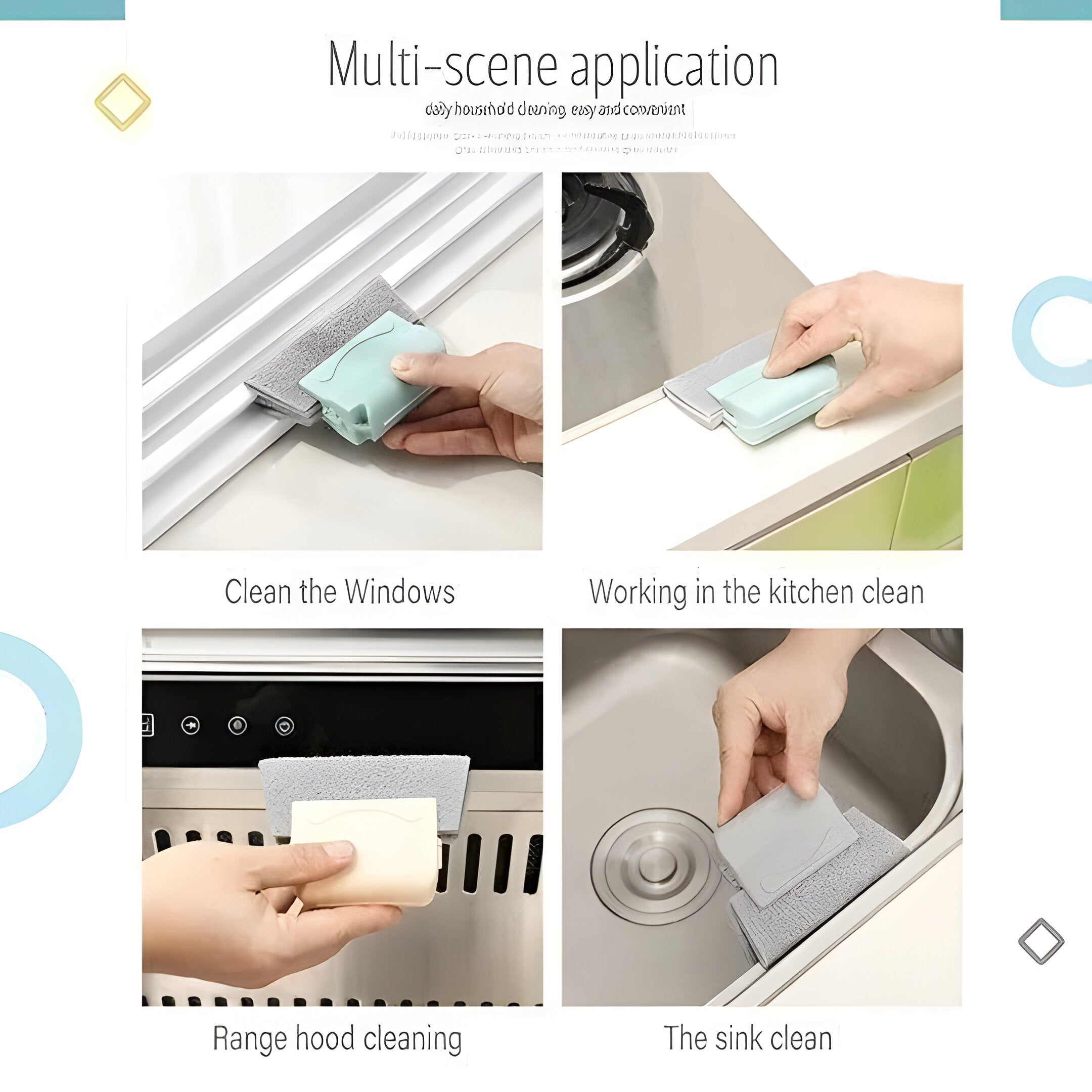 VistaClean - Precision Corner & Window Cleaning Brush