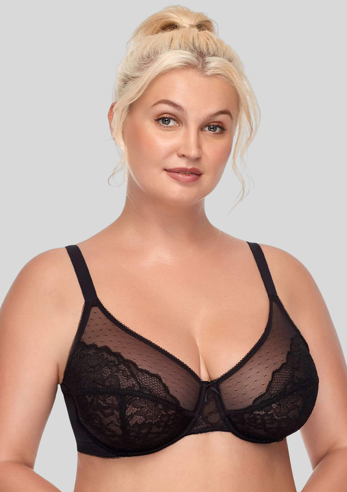 CurveLuxe - Lace Support Bra