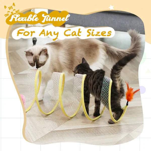PlayTime - Interactive Cat Coil Tunnel Toy