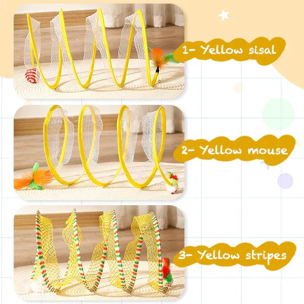 PlayTime - Interactive Cat Coil Tunnel Toy