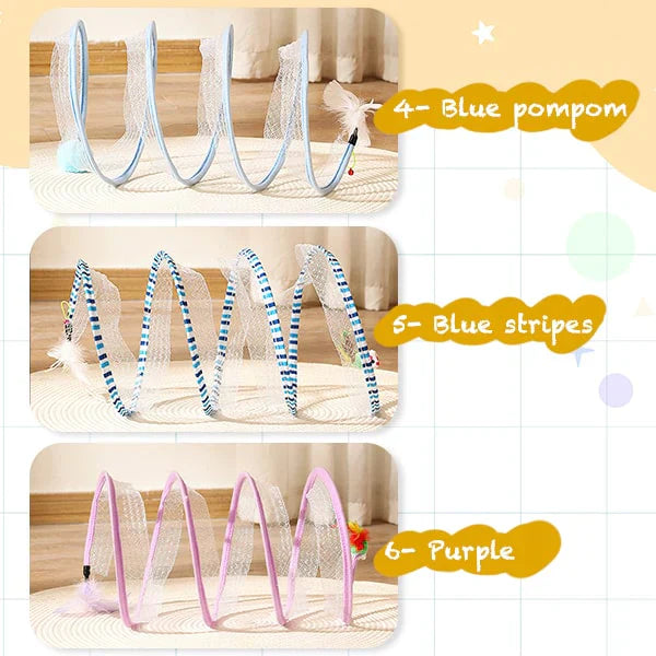 PlayTime - Interactive Cat Coil Tunnel Toy
