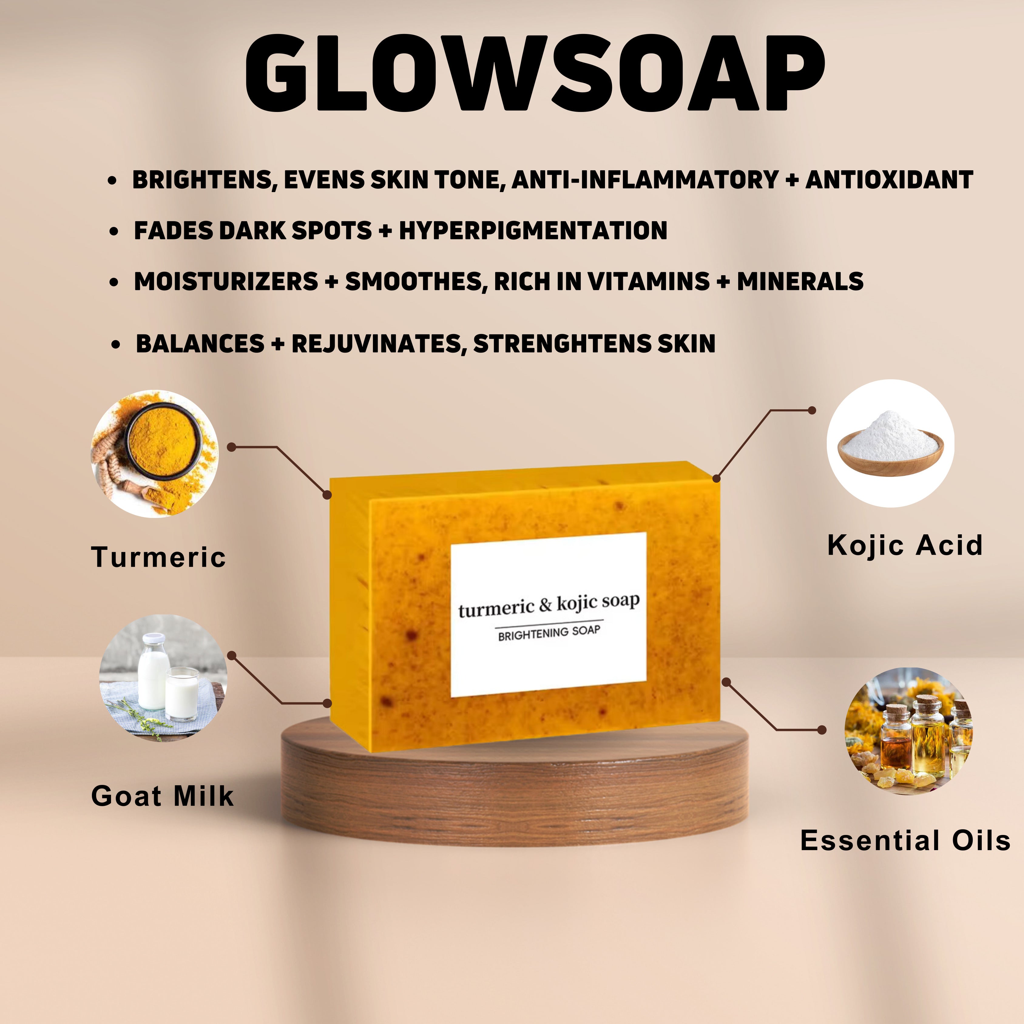 RadiantGlow - Face & Body Cleansing Soap Bar