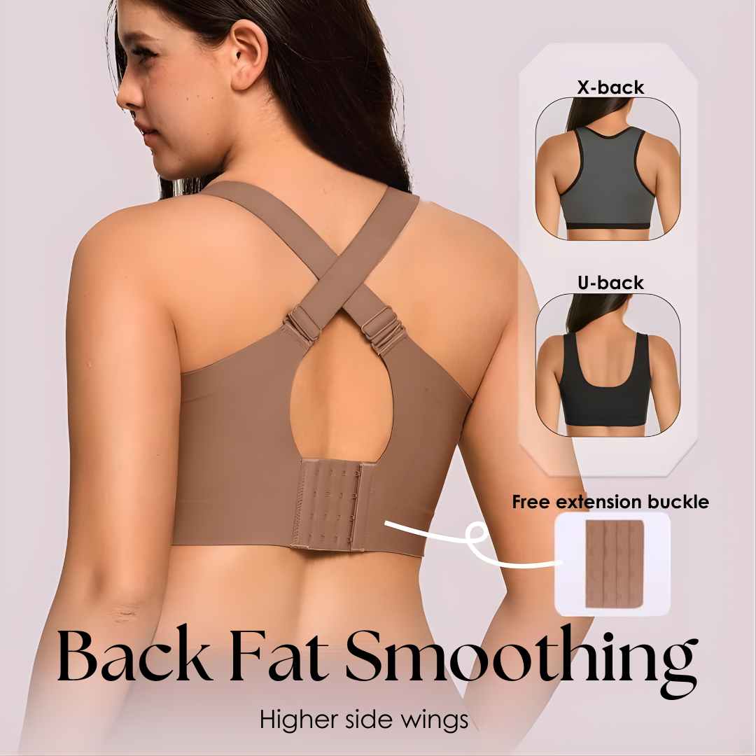 Wirefree Support Bra with 4-Layer Jelly Strip Design
