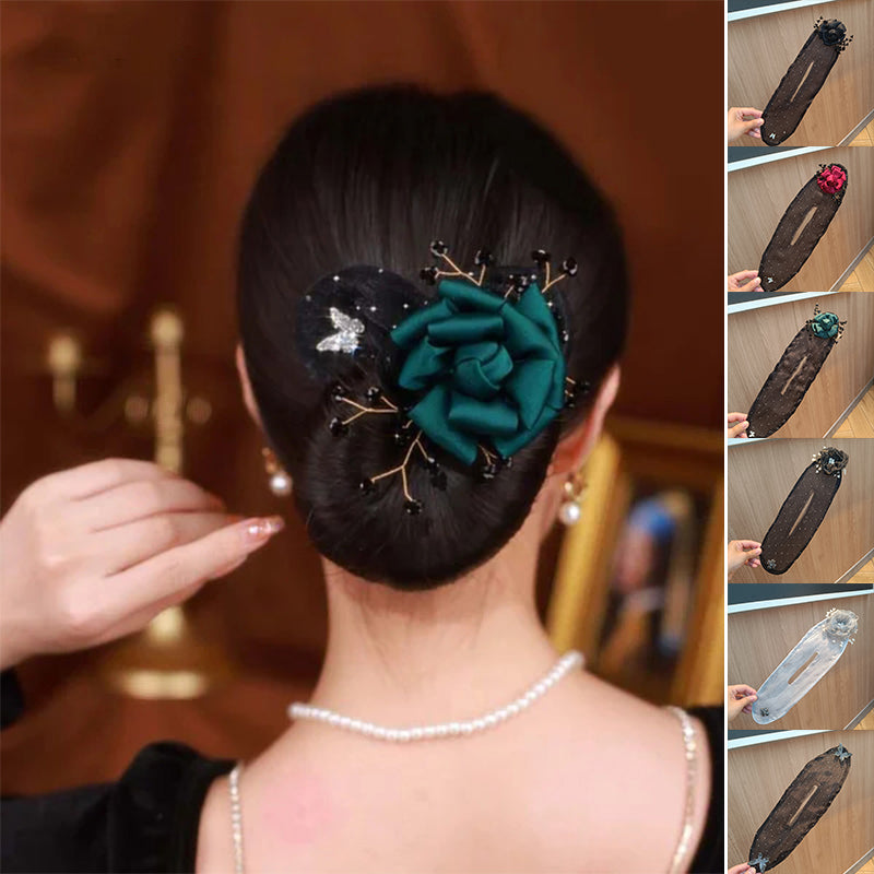 Bloomelle – elegantní sada květinových gumiček do vlasů pro drdoly a upravené účesy