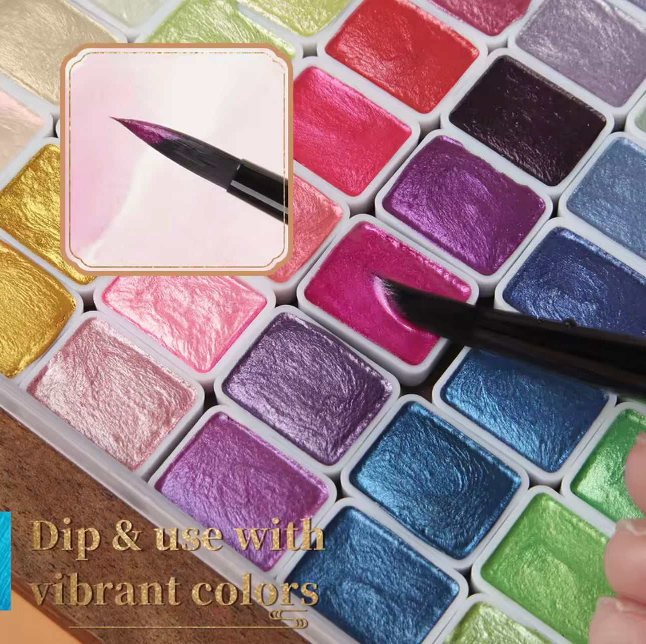 Kolorful Pearl Pigments – Shimmer Watercolor Paint Set
