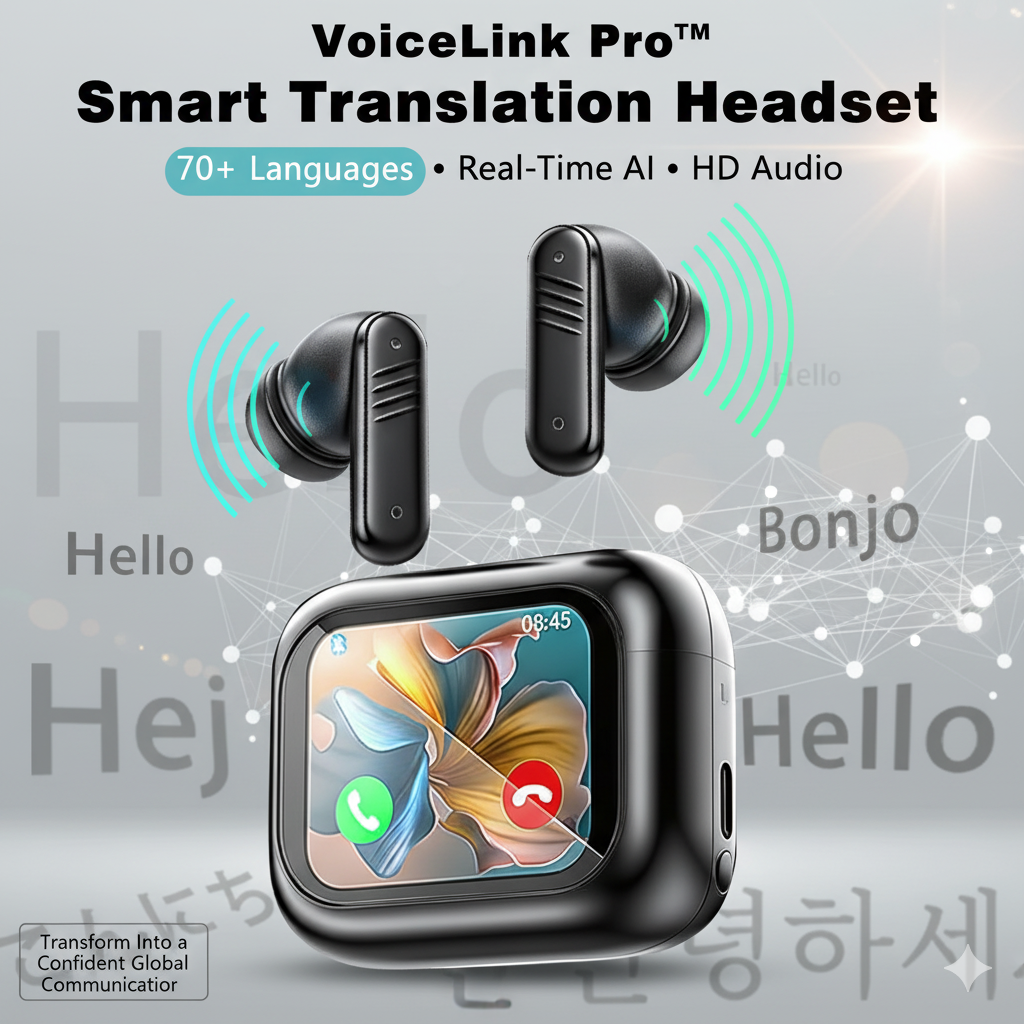 VoiceLink Pro – sluchátka do uší pro překlad v reálném čase