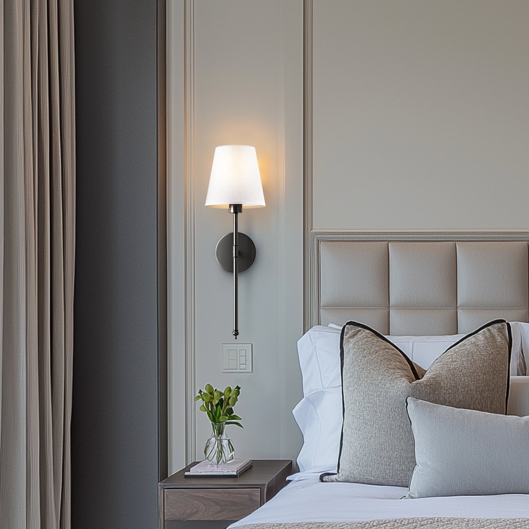 LuxeGlow – Bezdrátová nástěnná lampa (sconce)