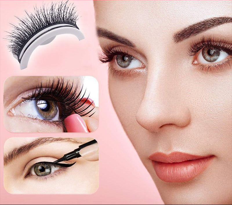 Natural-Lash Reusable False Eyelashes – Soft Volume & Lightweight Wear