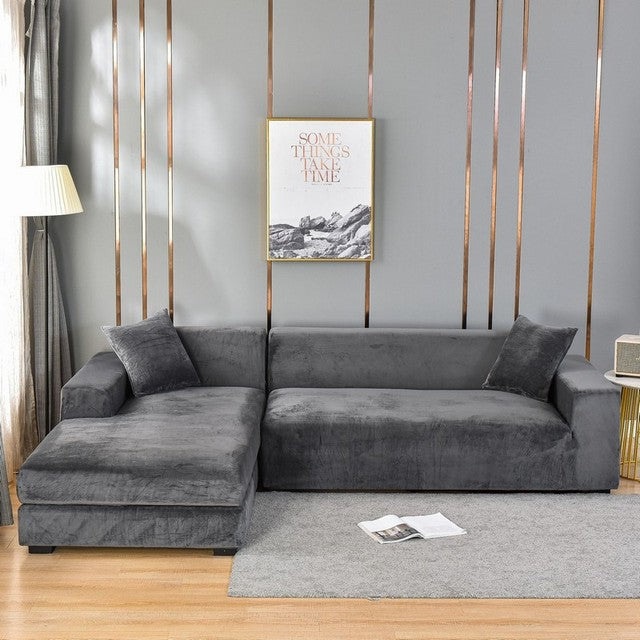 LuxurySofa - Stretch Velvet Sofa Cover