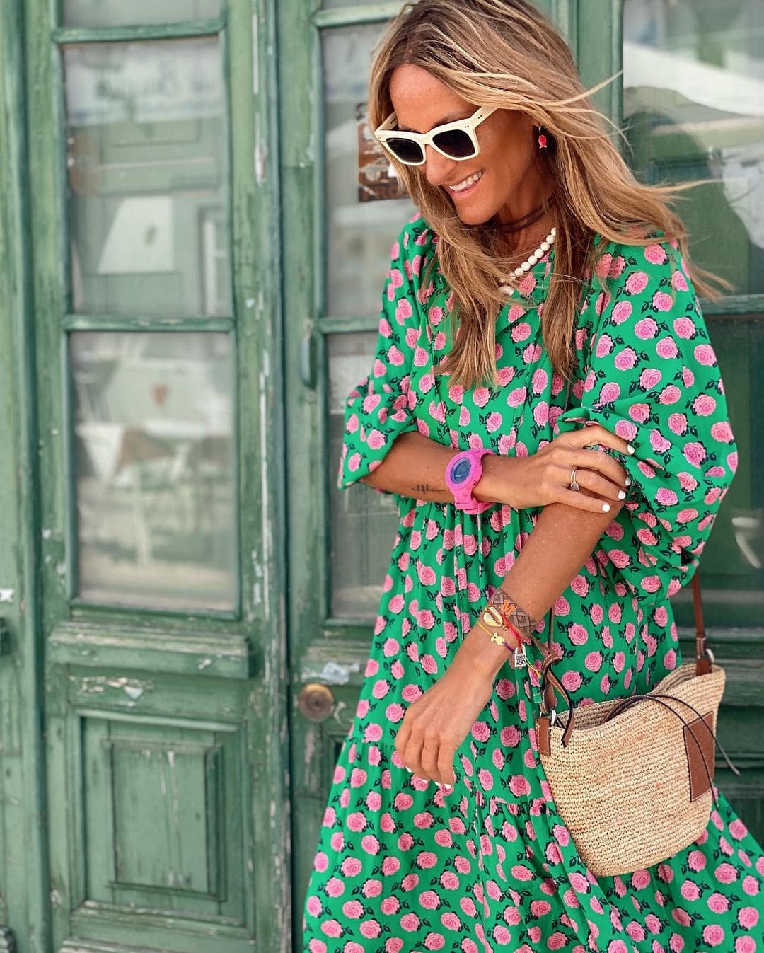 Sabine - Boho chic dámské maxi šaty