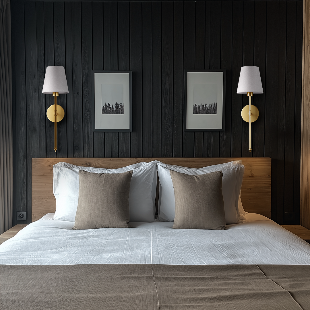 LuxeGlow – Bezdrátová nástěnná lampa (sconce)