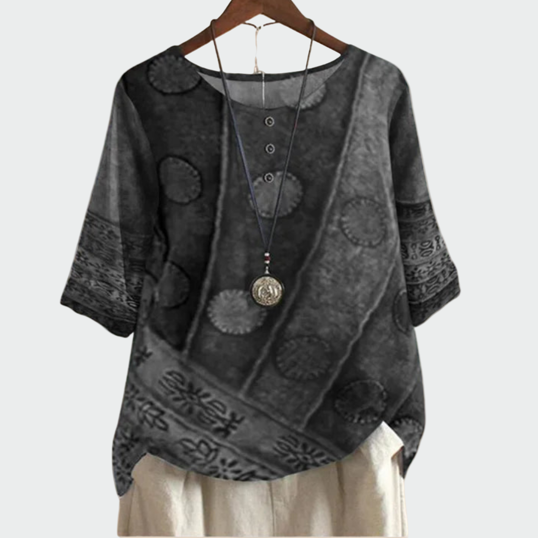 T-shirt morbida con design artistico