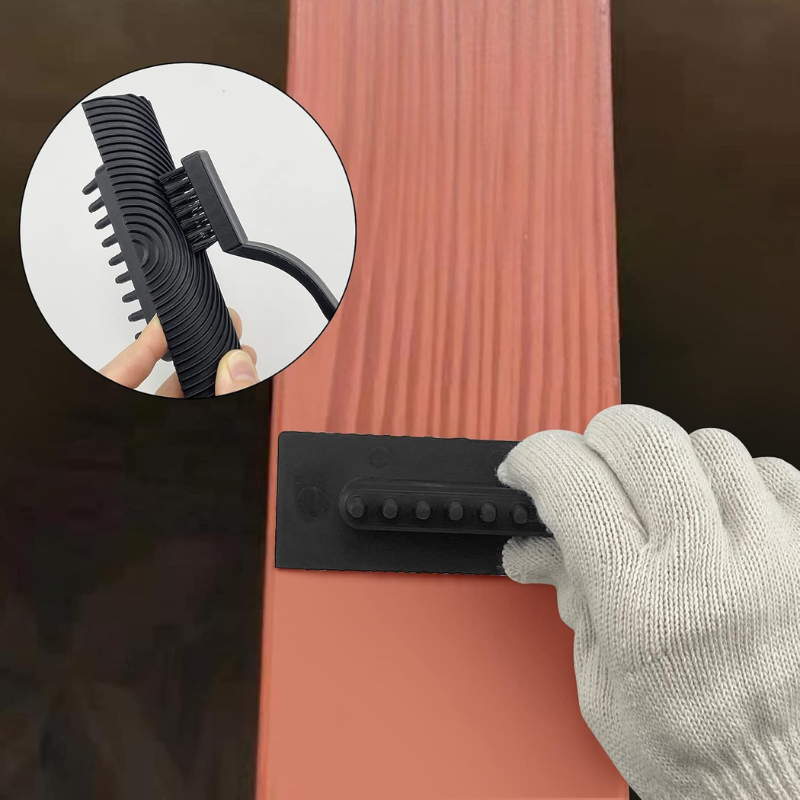2-Piece Wood Grain Texture Tool Set for DIY Finishes