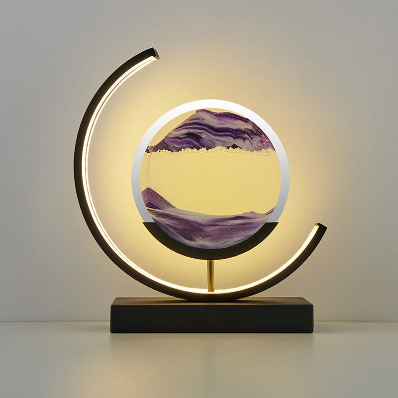 SandScape – stolní lampa s kinetickým pískem (pískové umění)