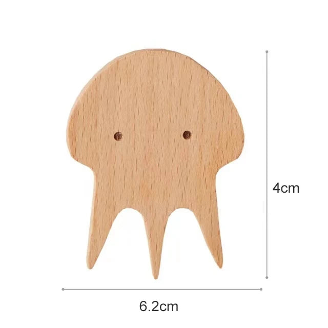 NordicPals - Ganci da Parete con Animali in Legno