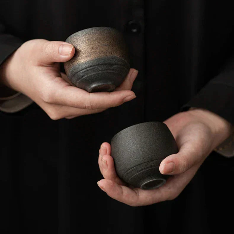 RusticBrew - Tazzine da Espresso in Ceramica Fatte a Mano