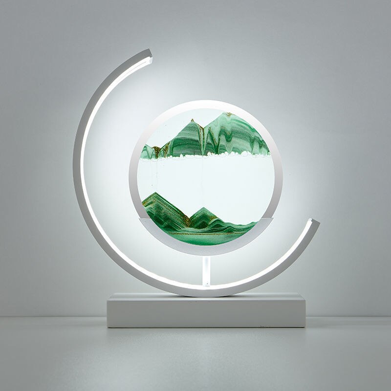 SandScape – stolní lampa s kinetickým pískem (pískové umění)