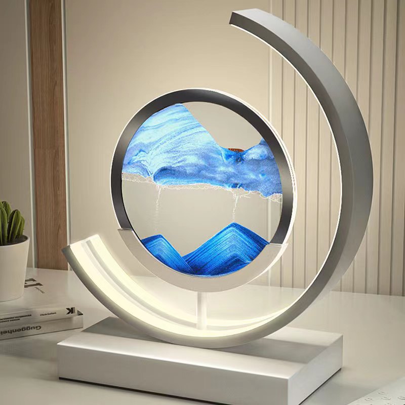 SandScape – stolní lampa s kinetickým pískem (pískové umění)