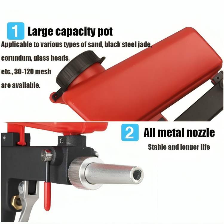 PowerJet Sandblasting Gun – Precision Abrasive Cleaning Tool
