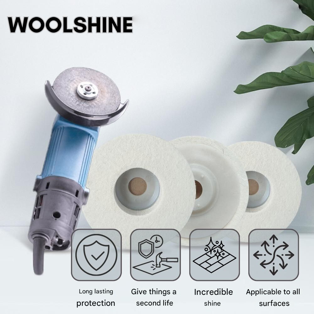 WoolShine - Ruota lucidante per trapano per la finitura delle superfici