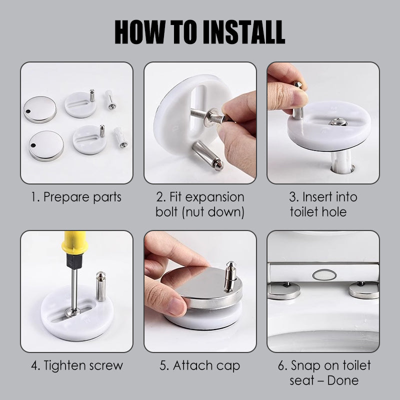 Toilet Seat Fixing Bolts – Universal Toilet Seat Fixing Bolts