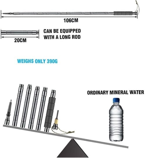 Multi-Function Modular Hiking Stick with Built-In Storage