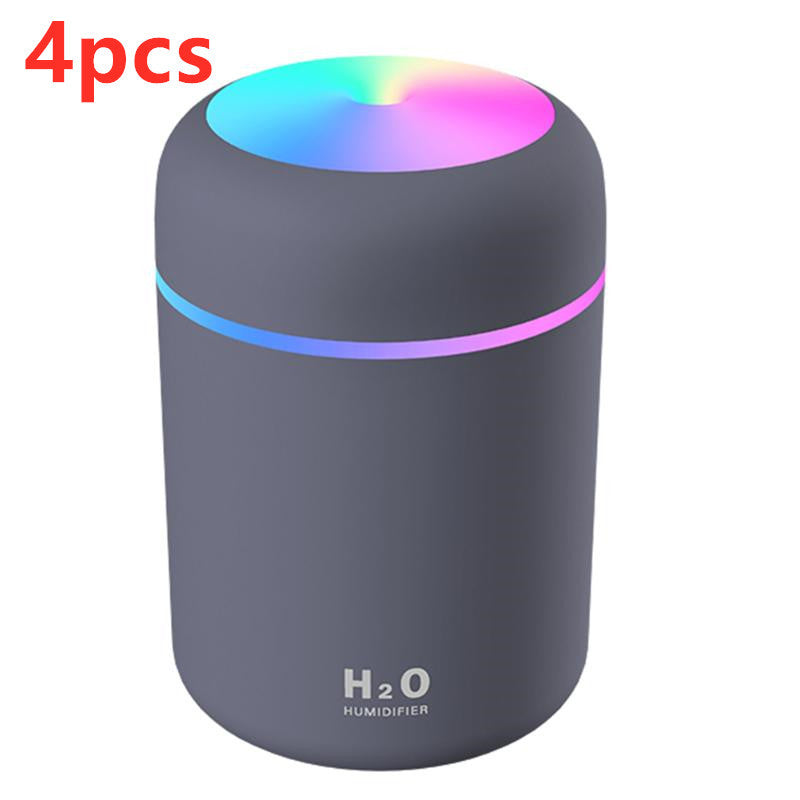 USB Cool Mist Humidifier with LED Light for Bedroom and Desk