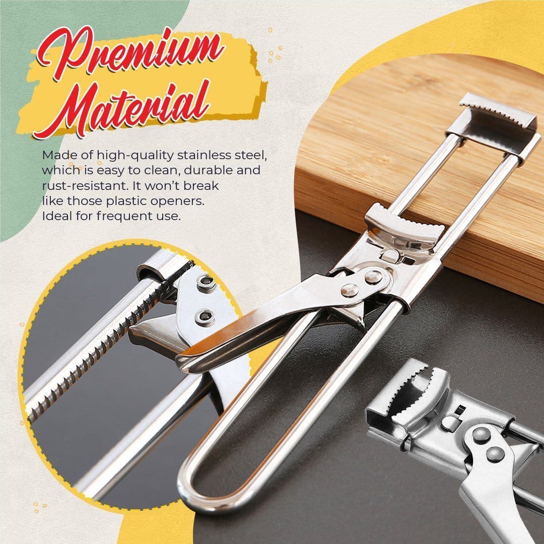 Abrefrascos y botellas ajustable para recipientes de cocina