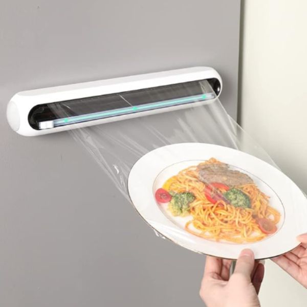 WrapMaster Pro — magnetický dávkovač potravinové fólie s vestavěným řezákem