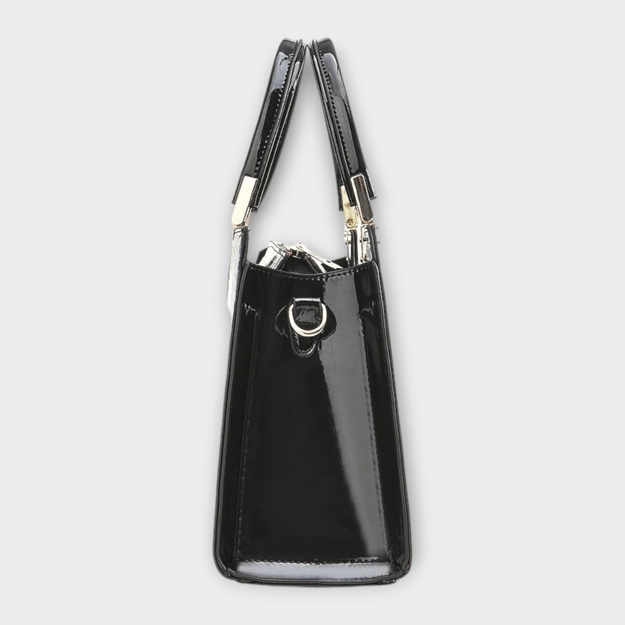 Ellie - Glossy Crocodile Pattern Handbag