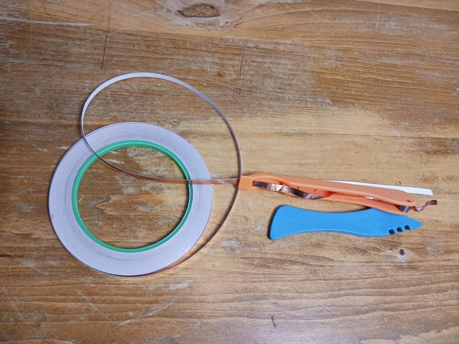 Glass Foiling Tool Set with Decorative Foil Strips