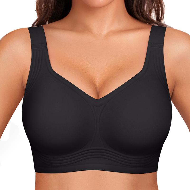 Wirefree Support Bra with 4-Layer Jelly Strip Design