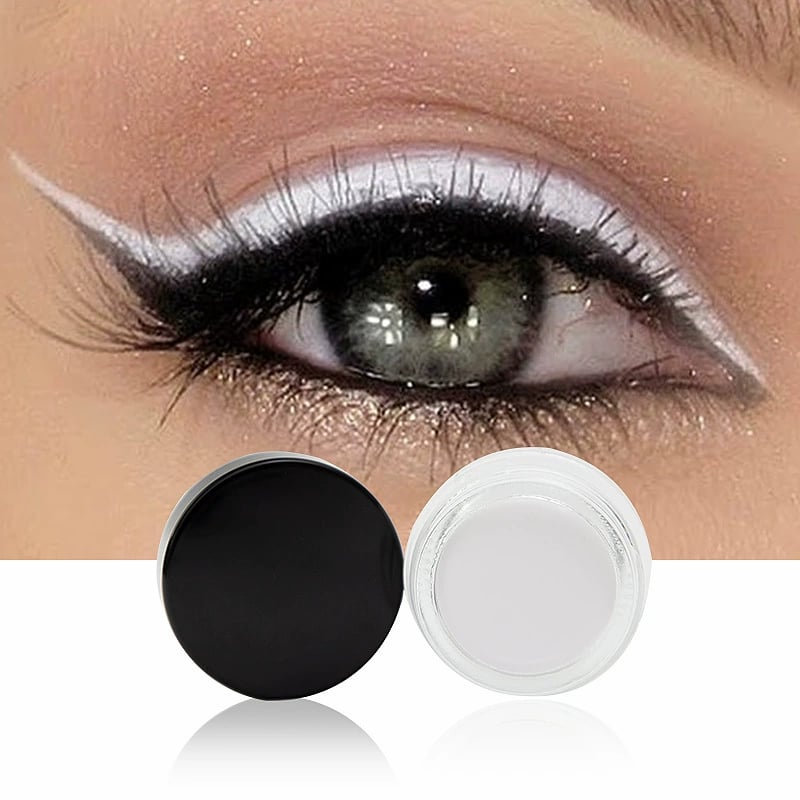 VelvetWing - Cream Eyeliner Set with Curved Applicator