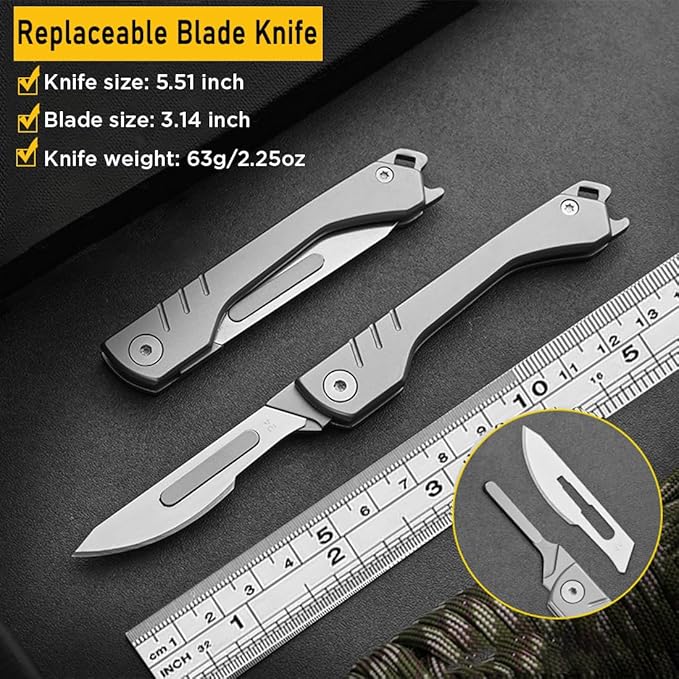 BladeSwift - Sæt med sammenklappelig præcisionsskalpelkniv