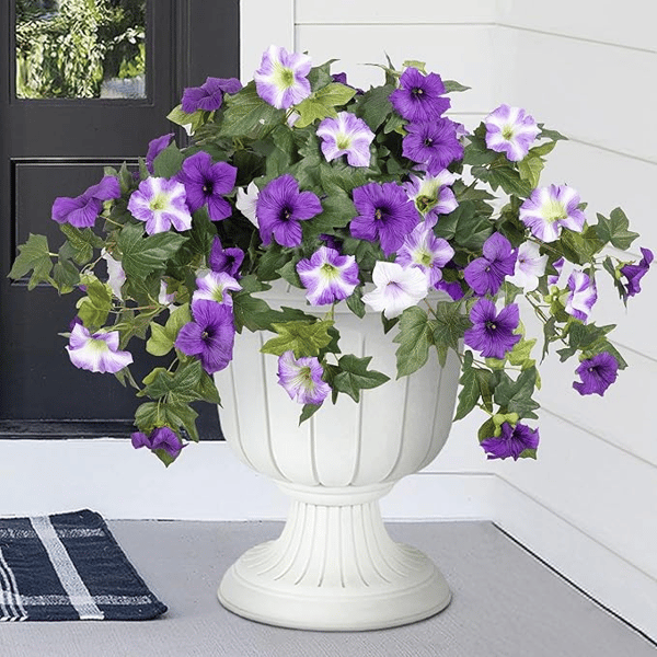 EverBloom Artificial Petunias – Lush Hanging Floral Décor