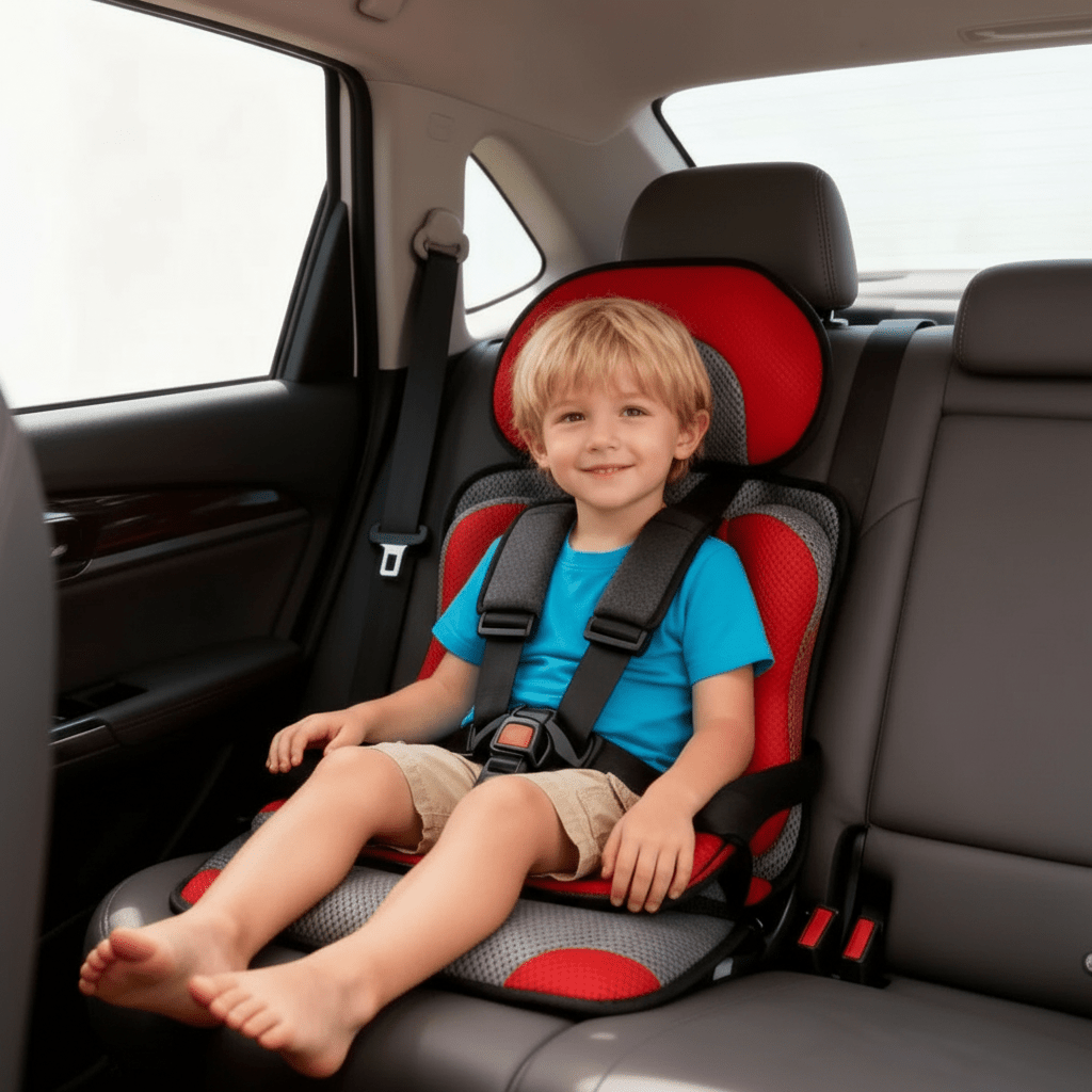 Přenosná dětská autosedačka s 5bodovým bezpečnostním pásem
