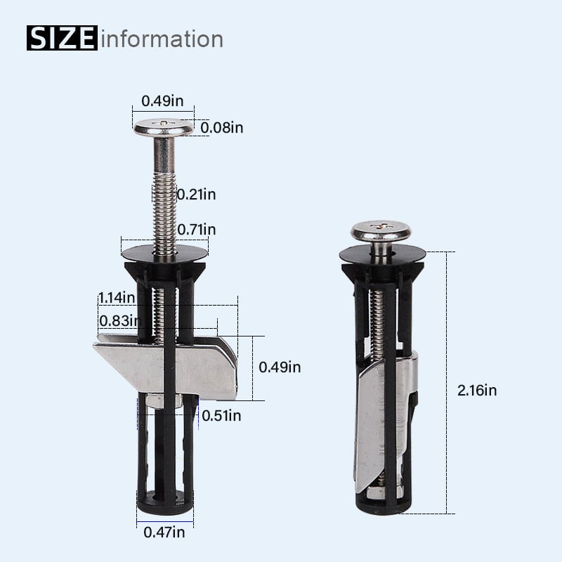 Universal Toilet Seat Replacement Bolt Set for Secure Installation