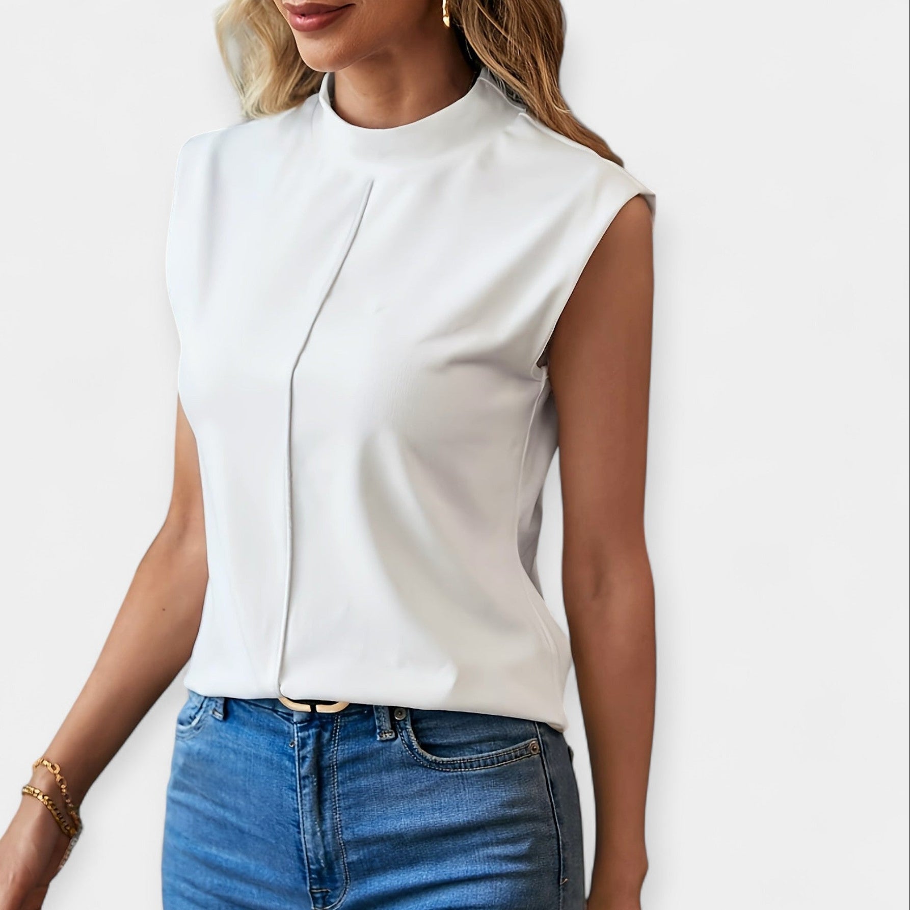Elegant ærmeløs top