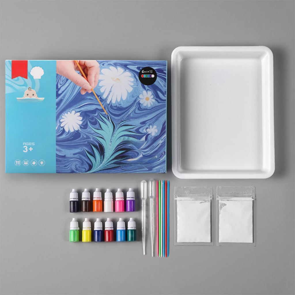 ColorBurst Splash – Marmorierfarben-Set für kreative Bastel- und DIY-Projekte