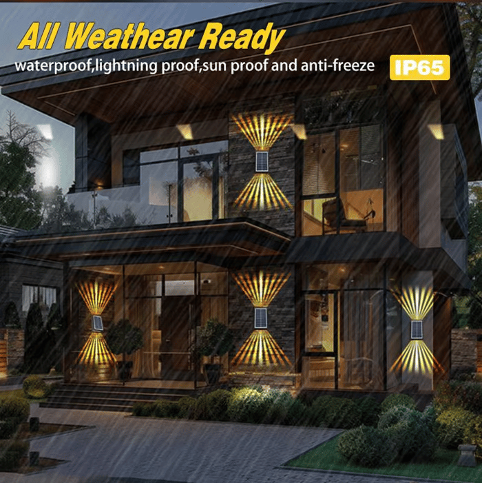 Solar Up & Down Outdoor Wall Lights