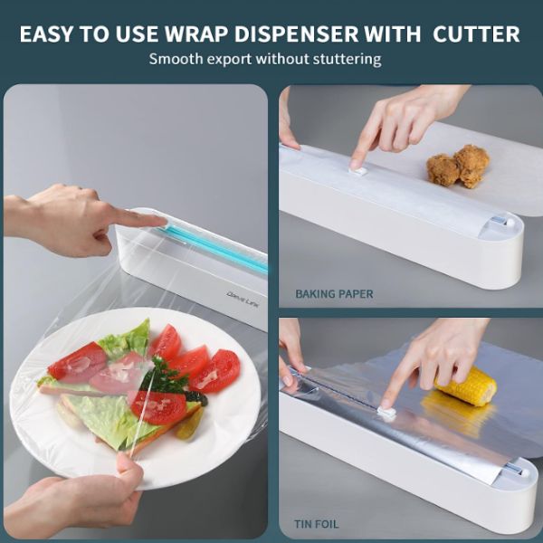 WrapMaster Pro — magnetický dávkovač potravinové fólie s vestavěným řezákem