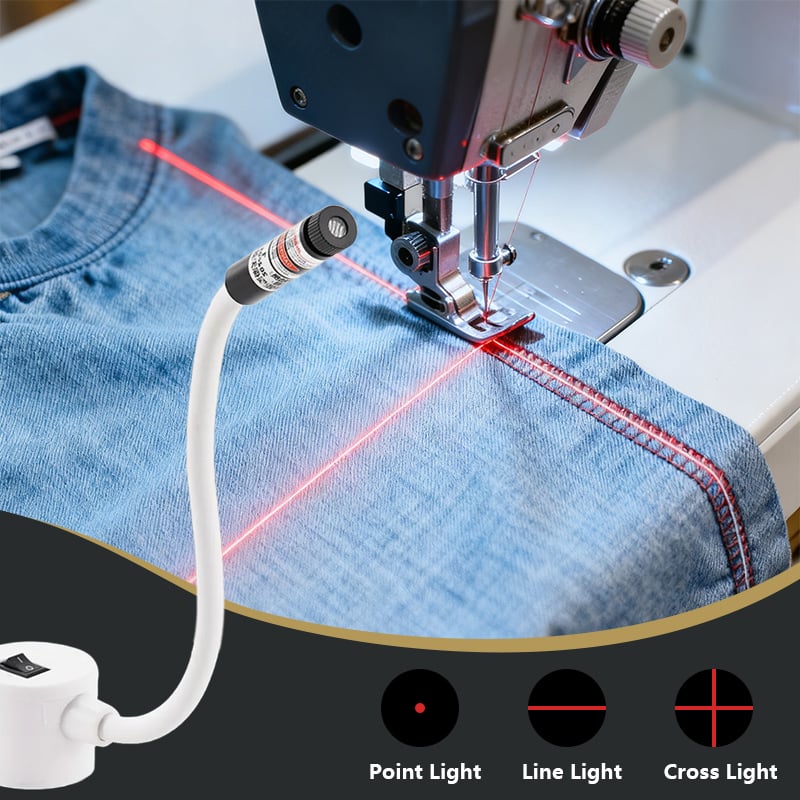 LaserCraft – magnetický laserový nástavec s vodítkem pro šicí stroj