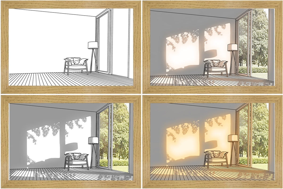 LED Picture Frame Lamp for Modern Home and Bedroom Decor
